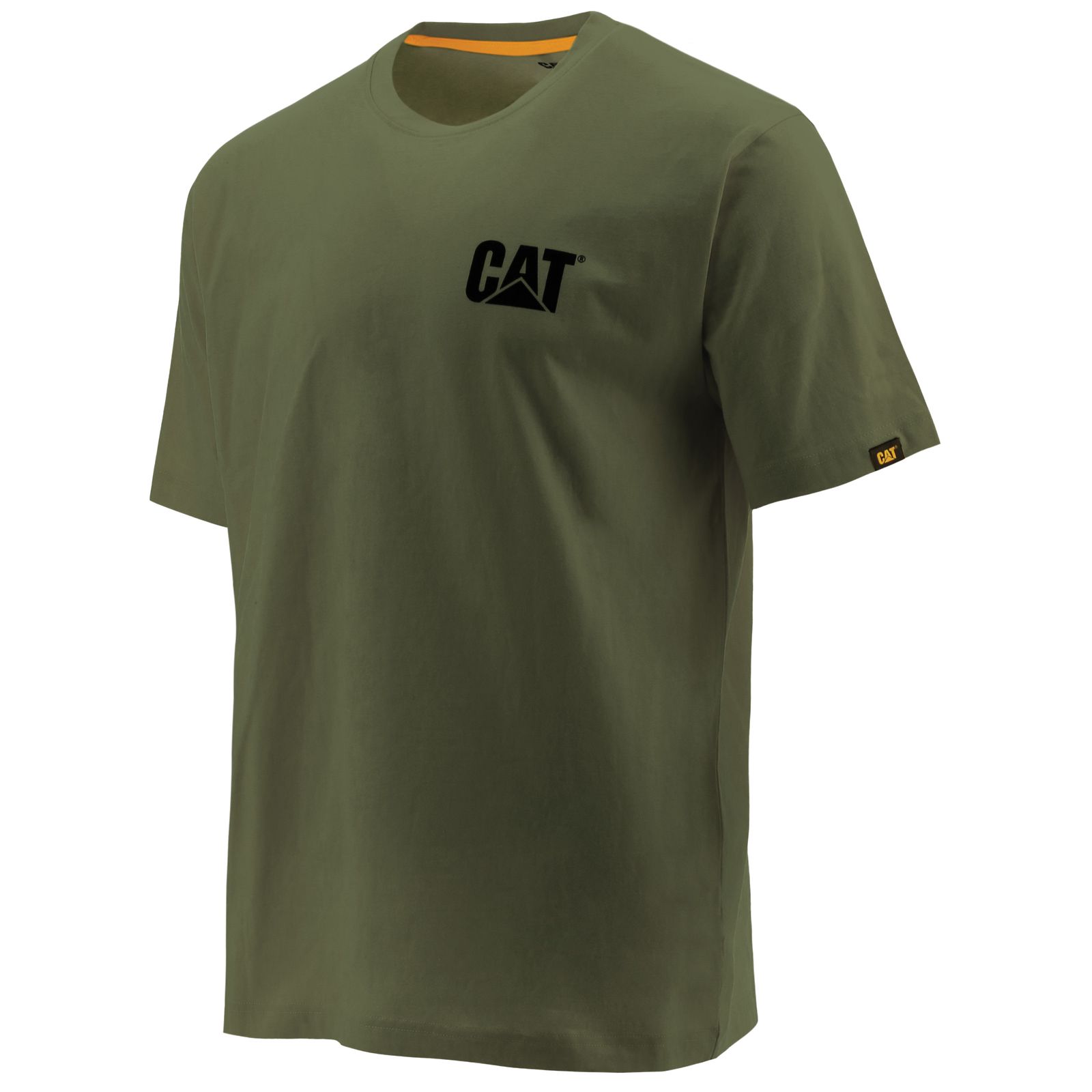 Caterpillar Trademark - Mens T-Shirts - Green - NZ (562BALTRE)